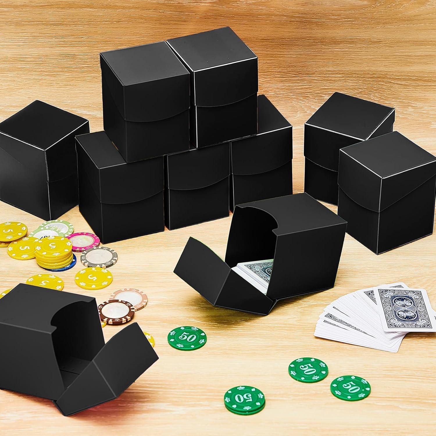 Caja de Cartas Deekin 18 Piezas Almacenamiento Negro 10x7.1cm