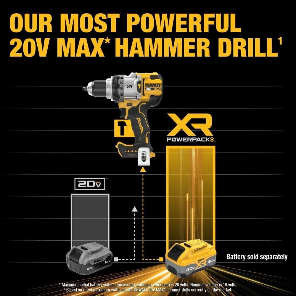 Taladro de Percusión Inalámbrico DEWALT 20V MAX 3 Velocidades