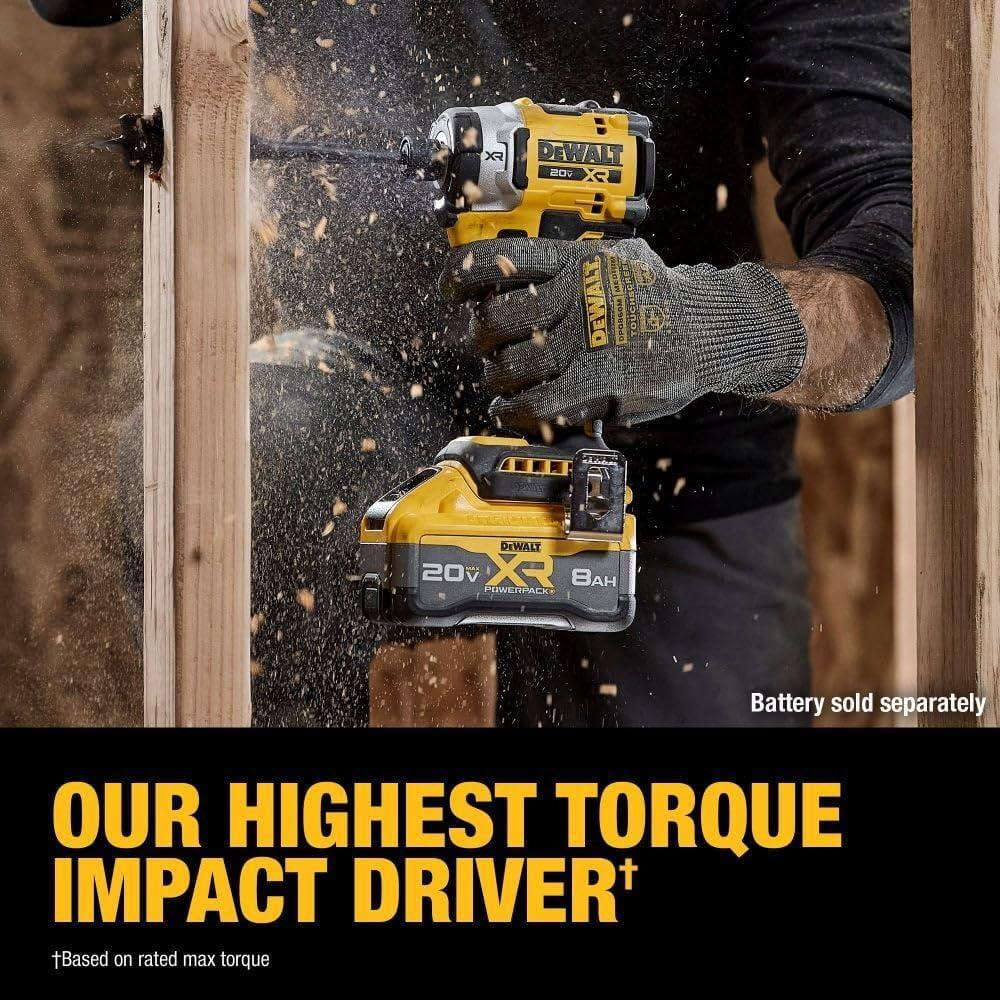 Destornillador de Impacto DEWALT 20V MAX XR 283,5 Nm