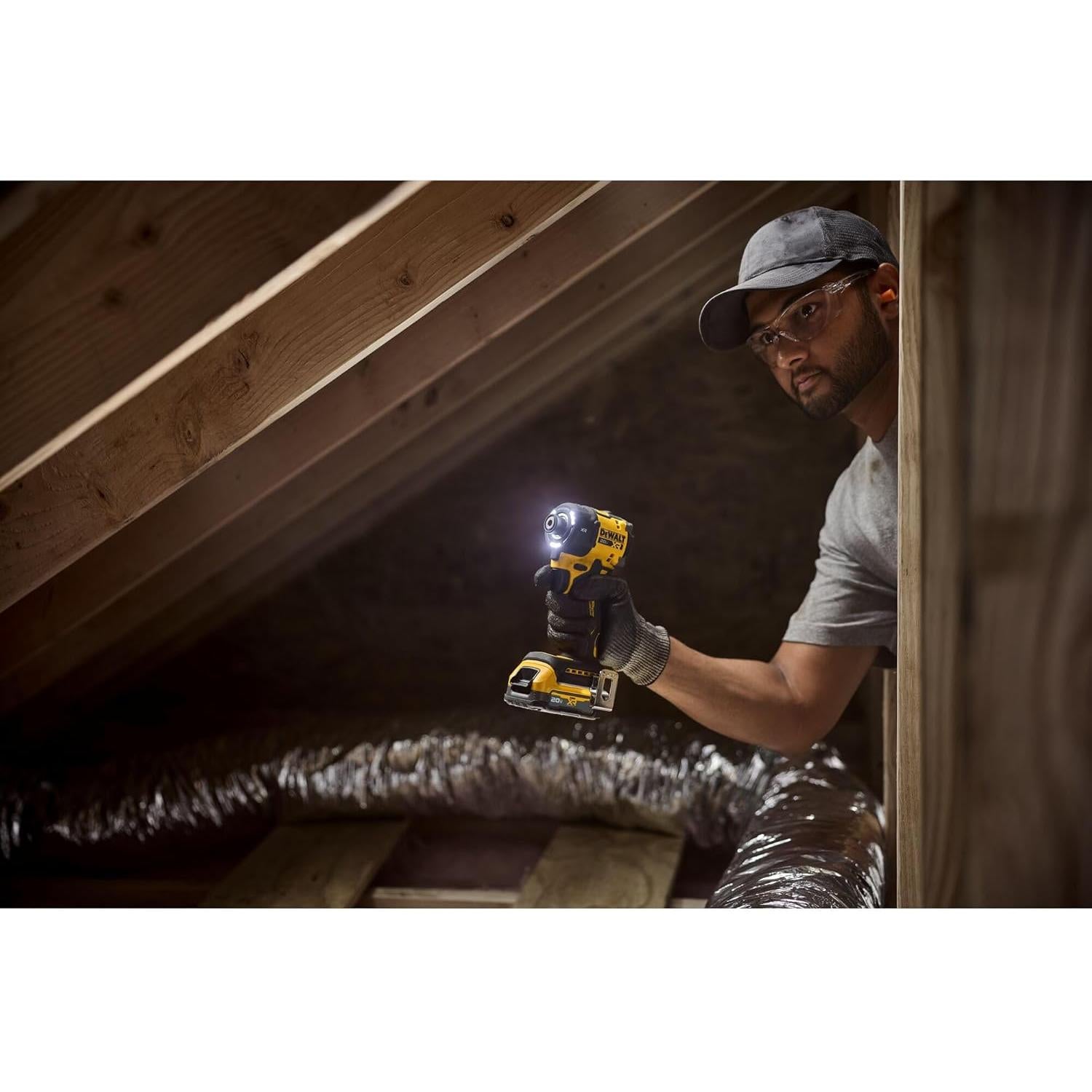 Destornillador de Impacto Hidráulico DEWALT 20V 1/4" Silencioso