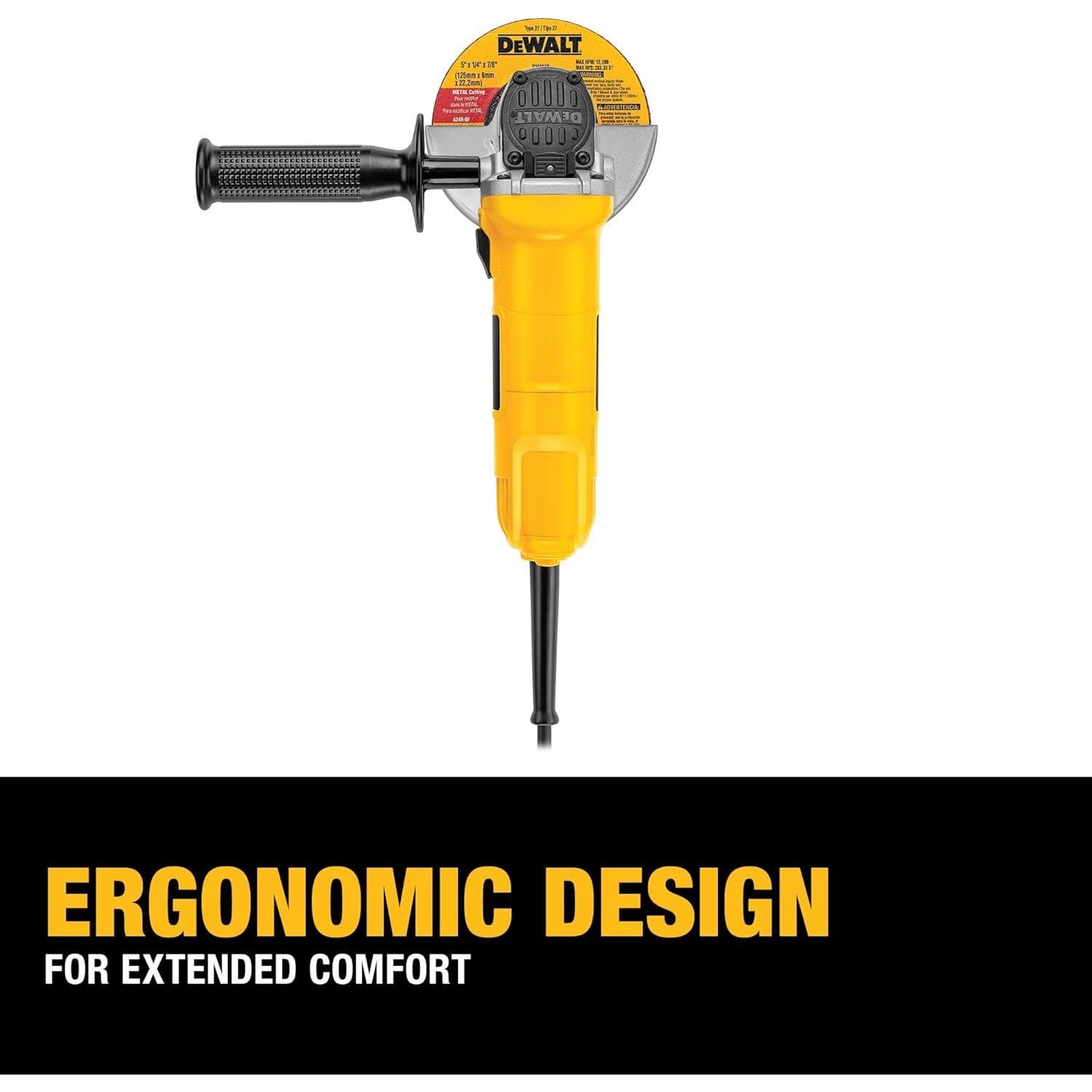 Molino de Ángulo DEWALT DWE4011 4.5" 850W Protección