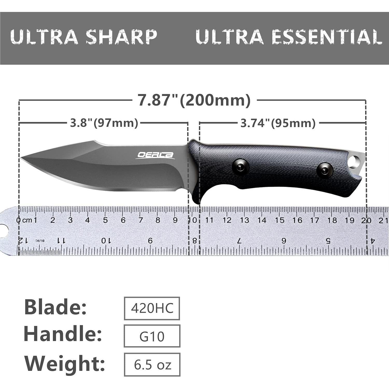 Cuchillo OERLA OLF-1009 Fijo de Acero Inoxidable 20 cm