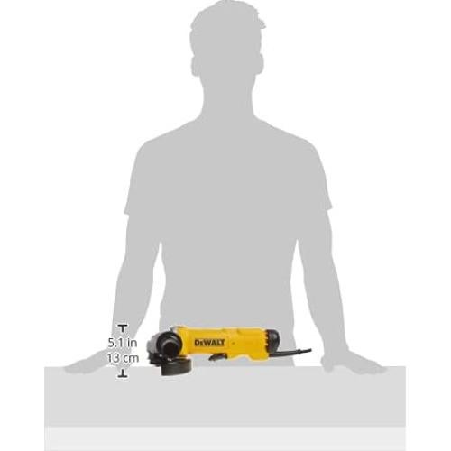 Angle Grinder Tool, 6-Inch, Paddle Switch with No Lock-On, 13-Amp (DWE43144N), Yellow