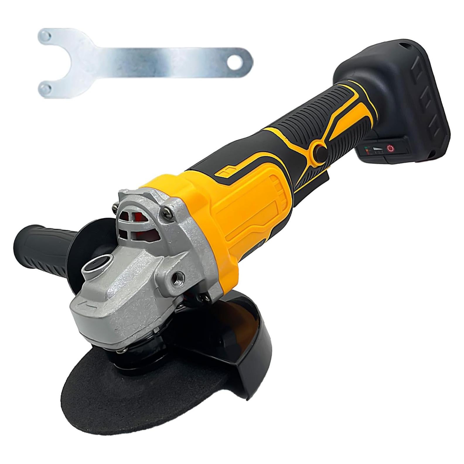 Grinder tool for Dewalt 20V Battery,11000 RPM Electric Brushless Motor,3 Variable Speeds Grinders 4-1/2" Angle Grinder for Cutting, Griding, Polishing(Tool Only) (Yellow)