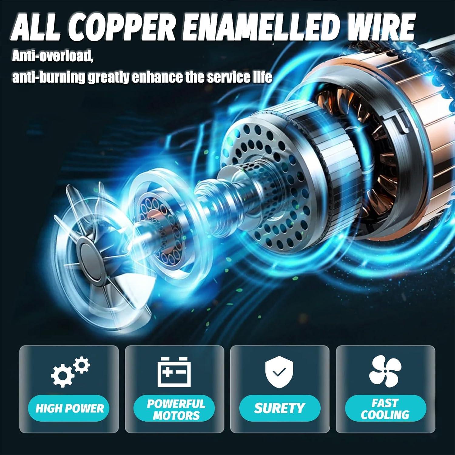 Grinder tool for Dewalt 20V Battery,11000 RPM Electric Brushless Motor,3 Variable Speeds Grinders 4-1/2" Angle Grinder for Cutting, Griding, Polishing(Tool Only) (Yellow)