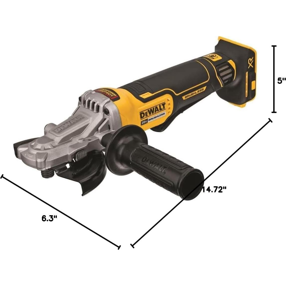 Amoladora Angular DEWALT 20V 5" con Freno DCG413FB