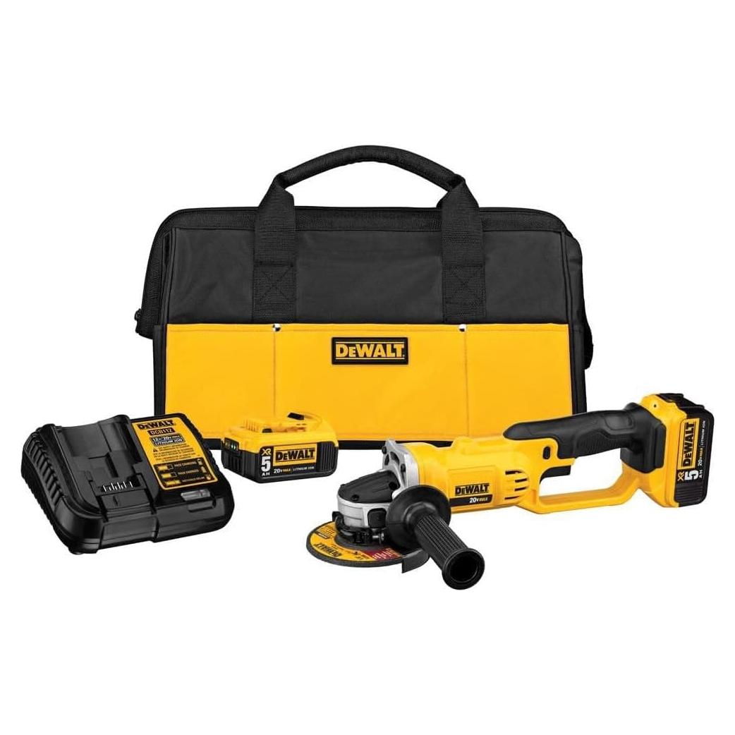Amoladora Angular DEWALT 20V MAX 4.5" Inalámbrica DCG412P2