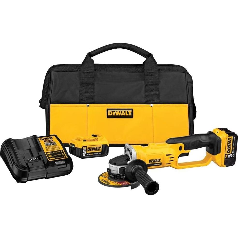 Amoladora Angular DEWALT 20V MAX 4.5" Inalámbrica DCG412P2