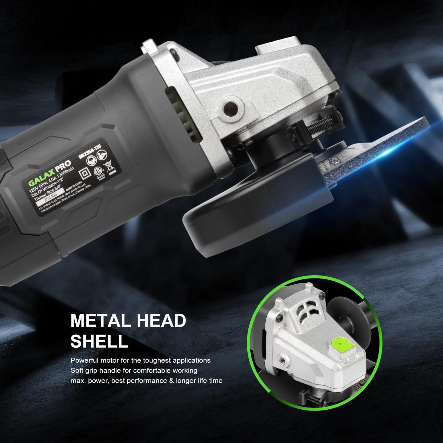 Amoladora Angular Eléctrica GALAX PRO 750W 11.43cm 12000RPM