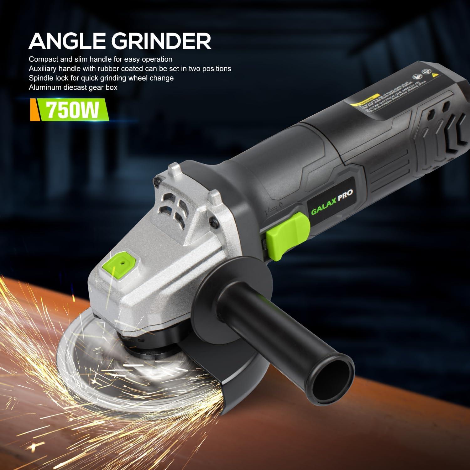 Amoladora Angular Eléctrica GALAX PRO 750W 11.43cm 12000RPM