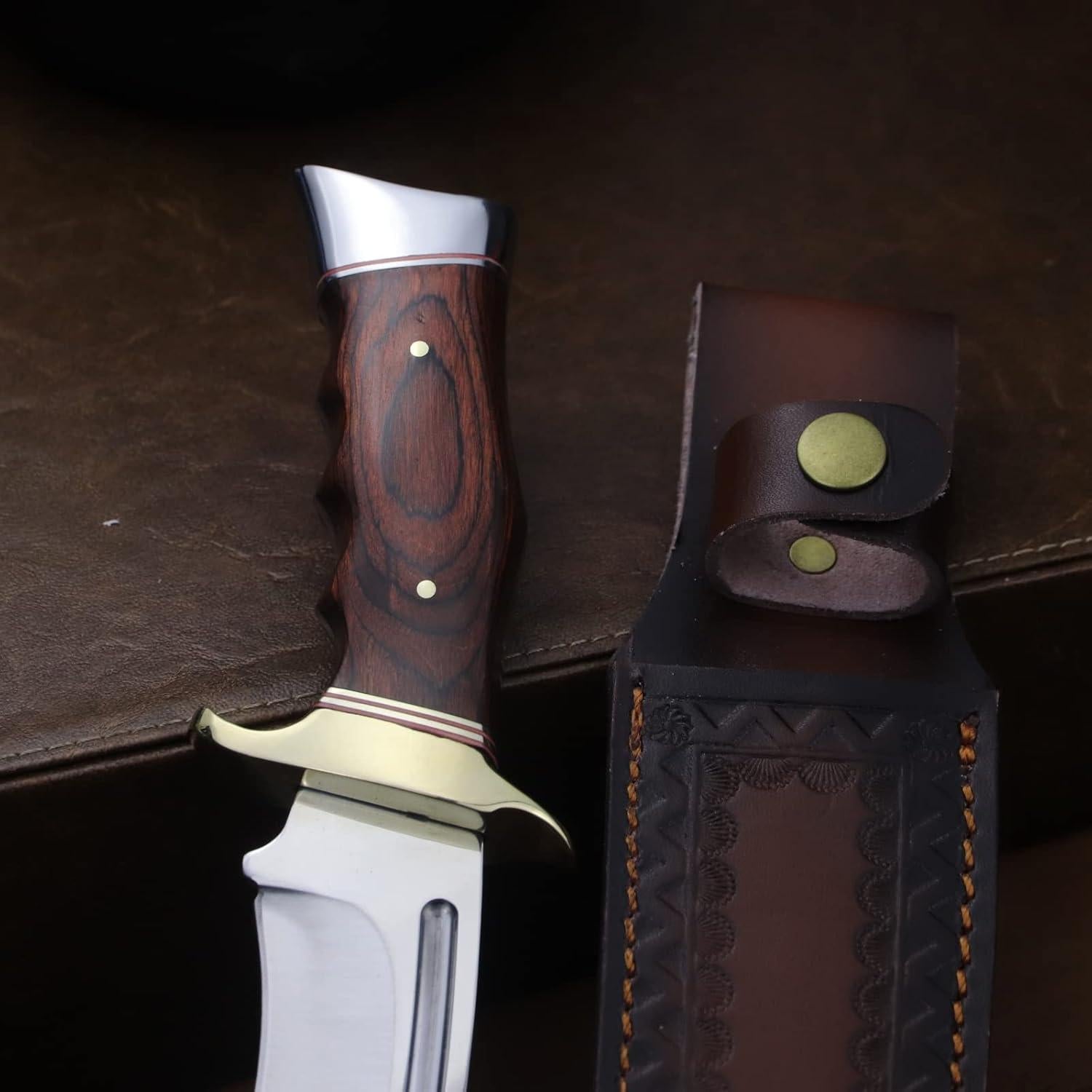 Cuchillo de Caza WPKOPYA YMX-zd1-78 Acero Inoxidable 18.4 cm