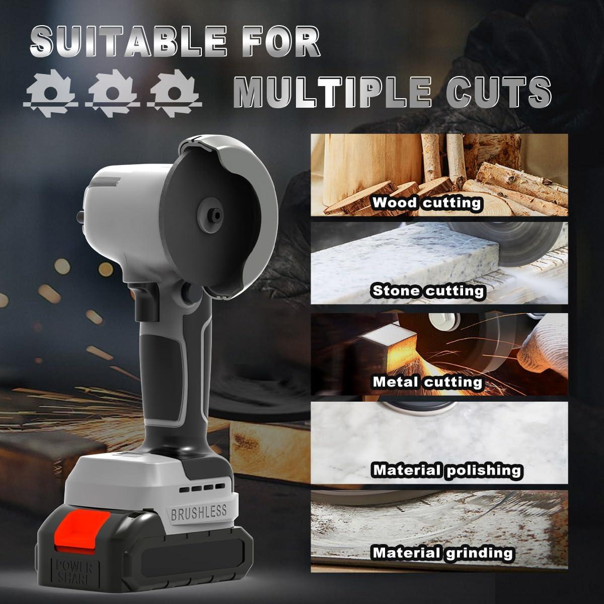 Amoladora Angular Inalámbrica ZFULVO 21V 28000rpm con Batería