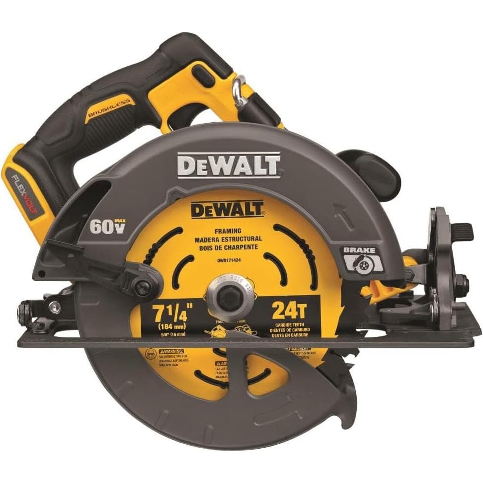 Sierra Circular DEWALT FLEXVOLT 60V MAX 7-1/4" con Freno