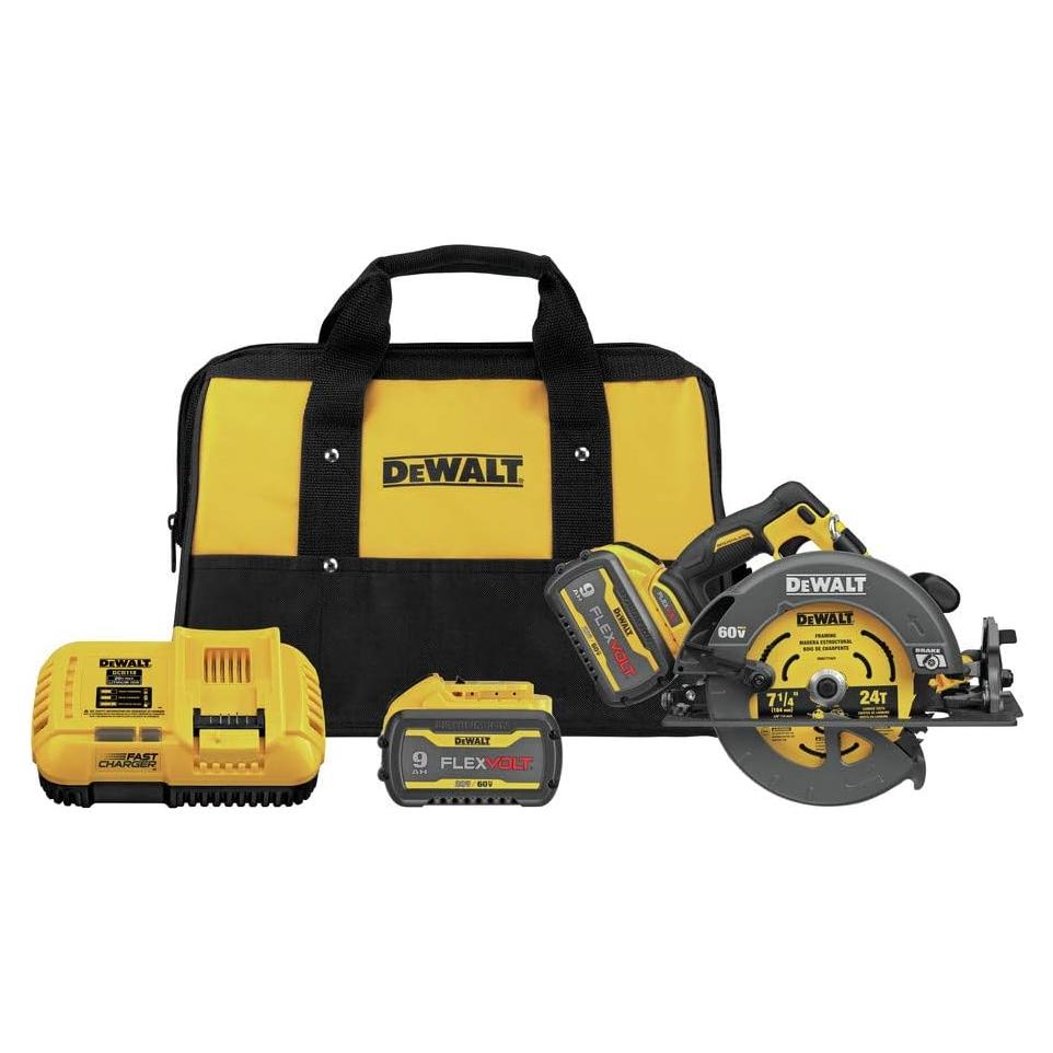 FLEXVOLT 60V MAX* Circular Saw with Brake Kit, 7-1/4-Inch (DCS578X2)