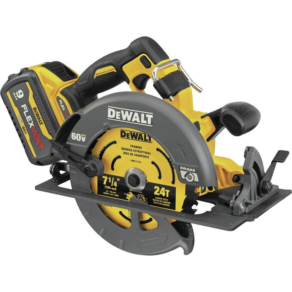 FLEXVOLT 60V MAX* Circular Saw with Brake Kit, 7-1/4-Inch (DCS578X2)