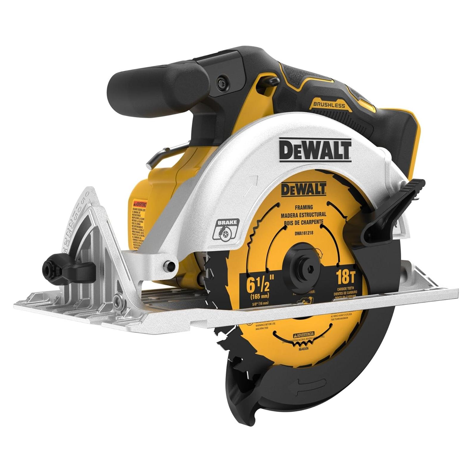 Sierra Circular DEWALT 20V MAX 6.5" Inalámbrica DCS565B