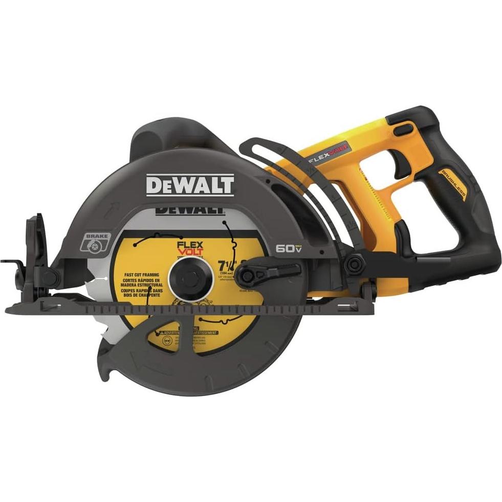 Sierra Circular DEWALT FLEXVOLT 60V MAX 7-1/4" para Estructuras