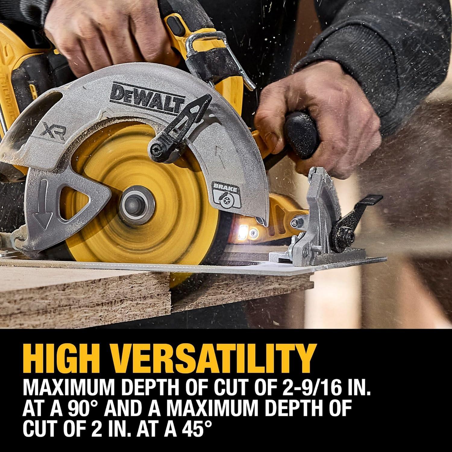 Sierra Circular Inalámbrica DEWALT 20V MAX XR 7-1/4" con Batería