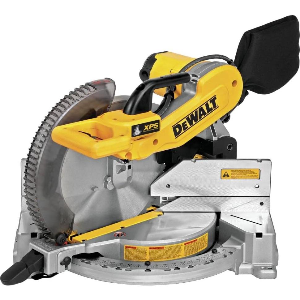 DEWALT Miter Saw, 12-Inch, Double Bevel, Compound, XPS Cutline, 15-Amp (DWS716XPS)