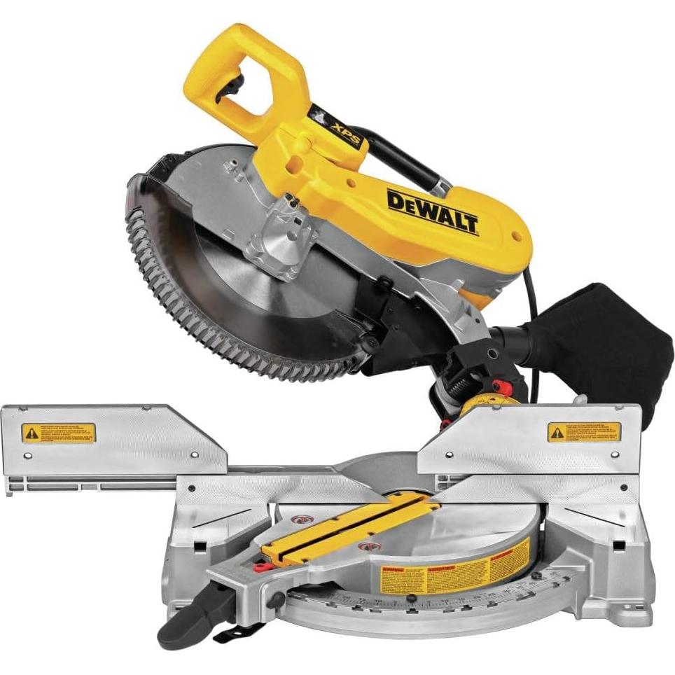 DEWALT Miter Saw, 12-Inch, Double Bevel, Compound, XPS Cutline, 15-Amp (DWS716XPS)