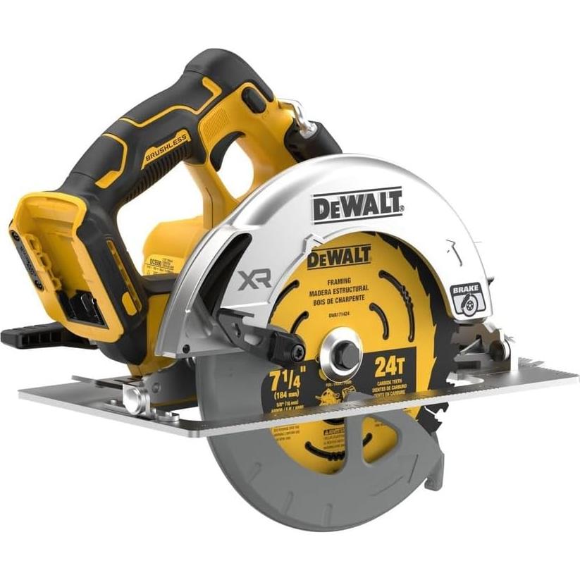Sierra Circular Inalámbrica DEWALT 20V MAX XR 7-1/4" Sin Escobillas