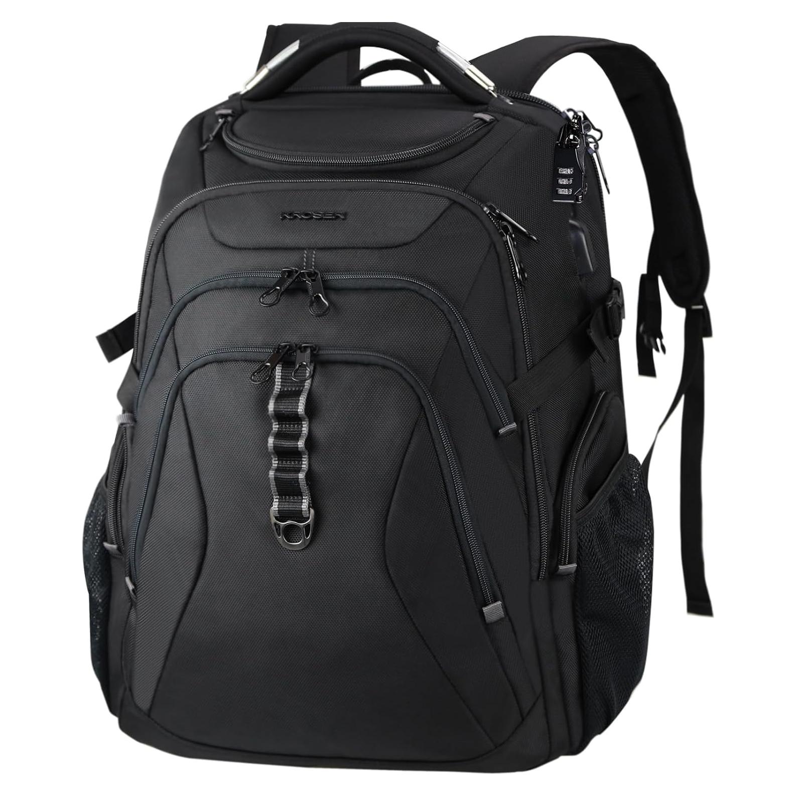 Mochila KROSER para Laptop 46.7 cm con Puerto USB y RFID