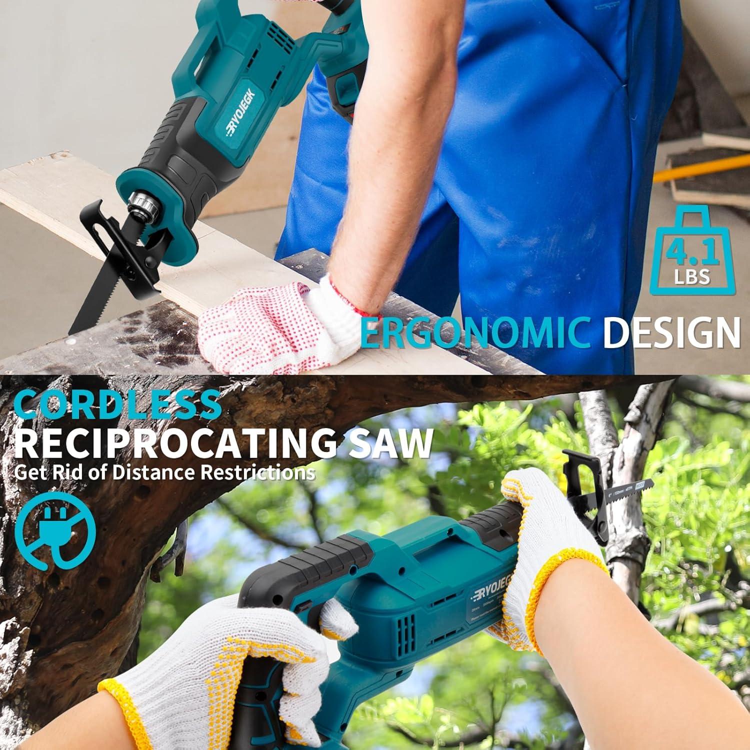 Sierra Recíproca RYOJEGK 21V Sin Escobillas 3500 SPM