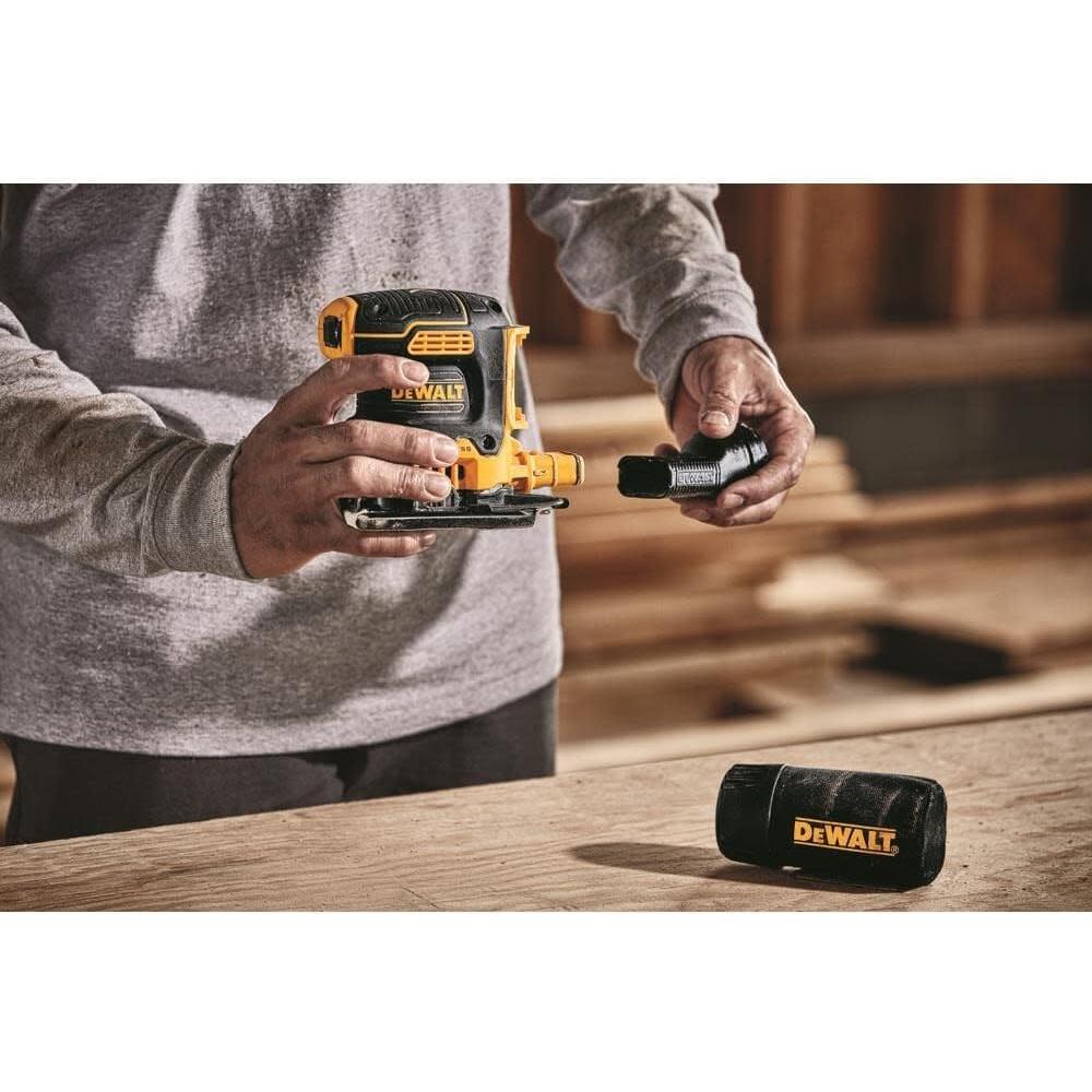 Lijadora Inalámbrica DEWALT DCW200B 20V 1/4 Hoja Velocidad Variable