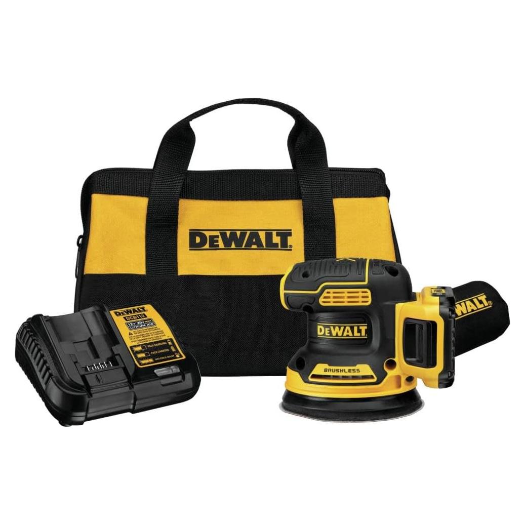 Lijadora Orbital Inalámbrica DEWALT 20V MAX 5" con Batería