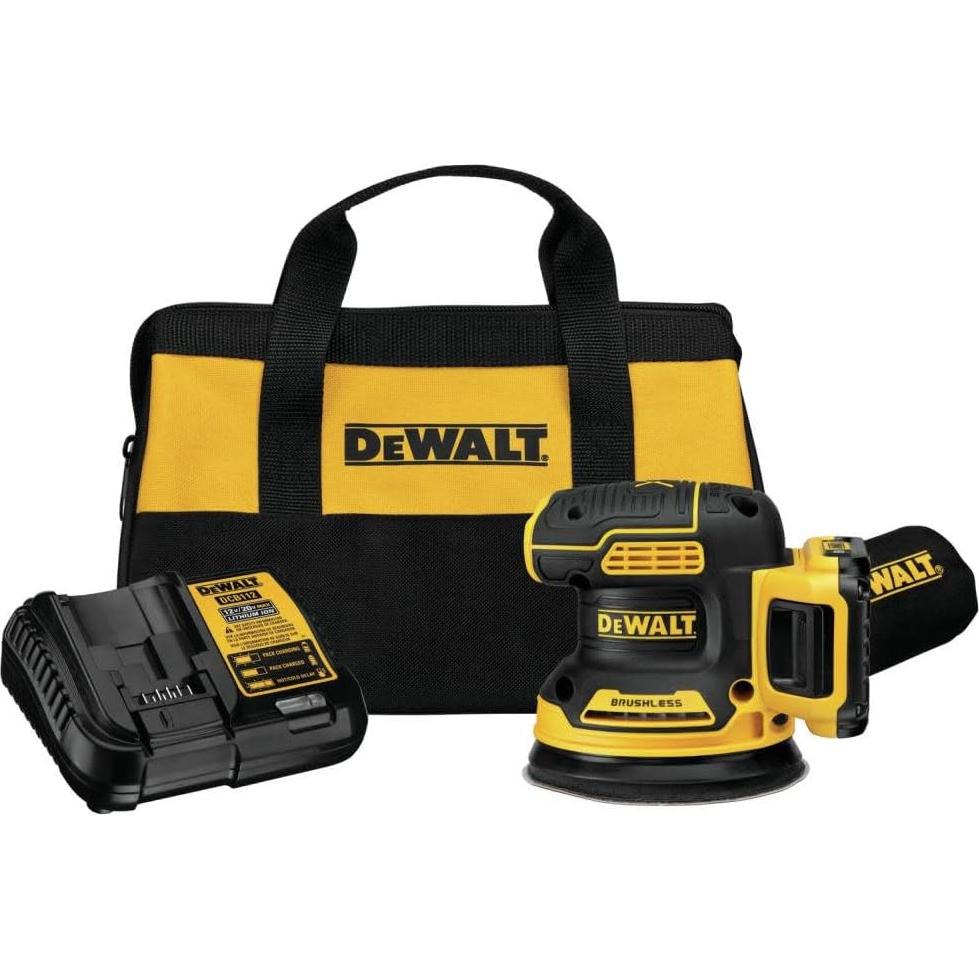 Lijadora Orbital Inalámbrica DEWALT 20V MAX 5" con Batería