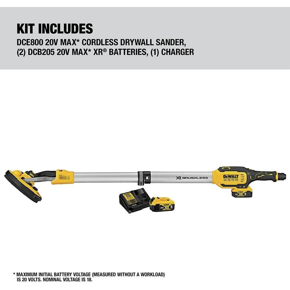 Lijadora de Yeso Inalámbrica DEWALT DCE800 20V MAX