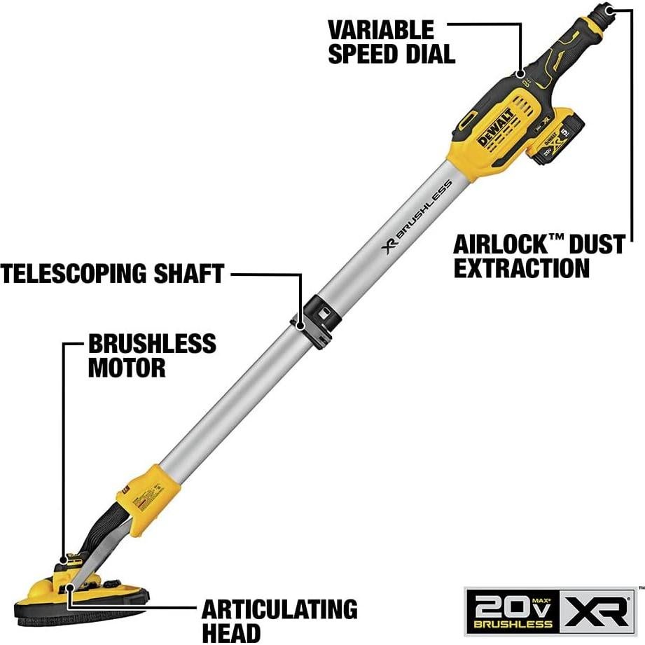 Lijadora de Yeso Inalámbrica DEWALT DCE800 20V MAX
