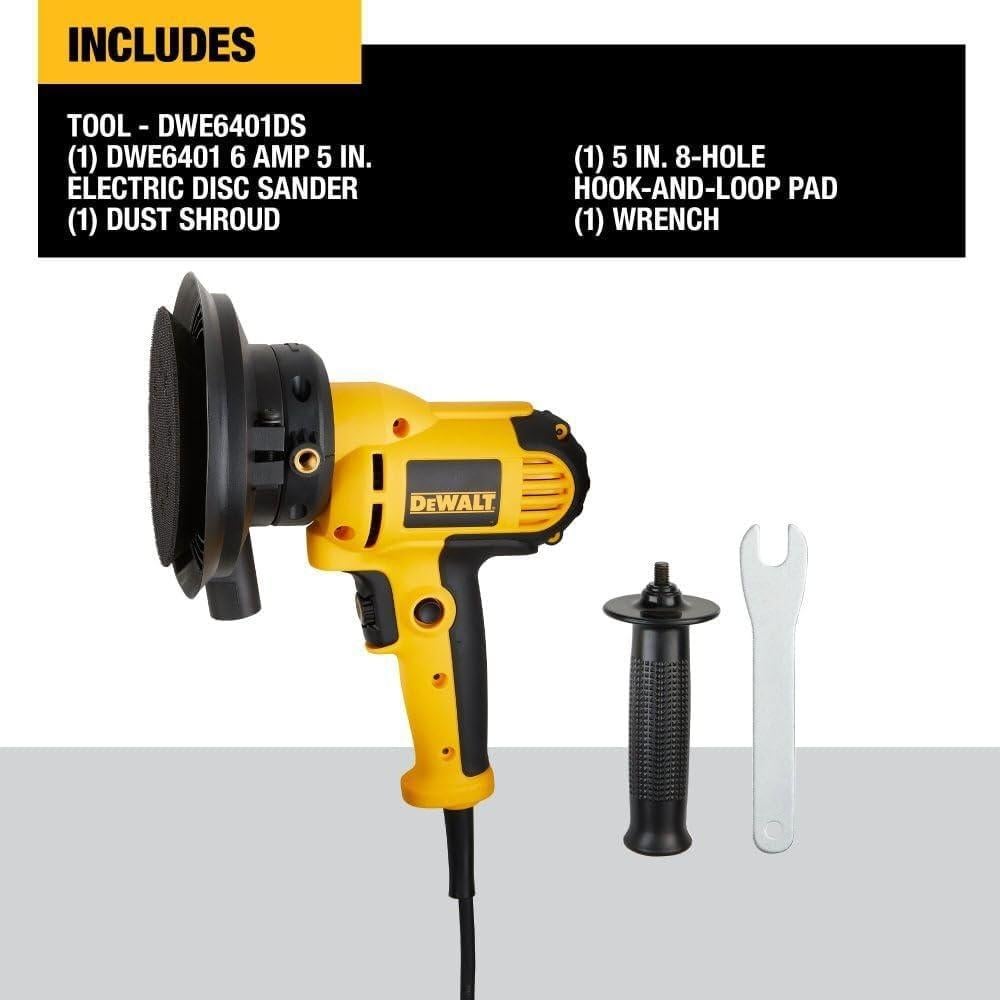 Lijadora Rotativa DEWALT DWE6401DS 5" Vel. Variable