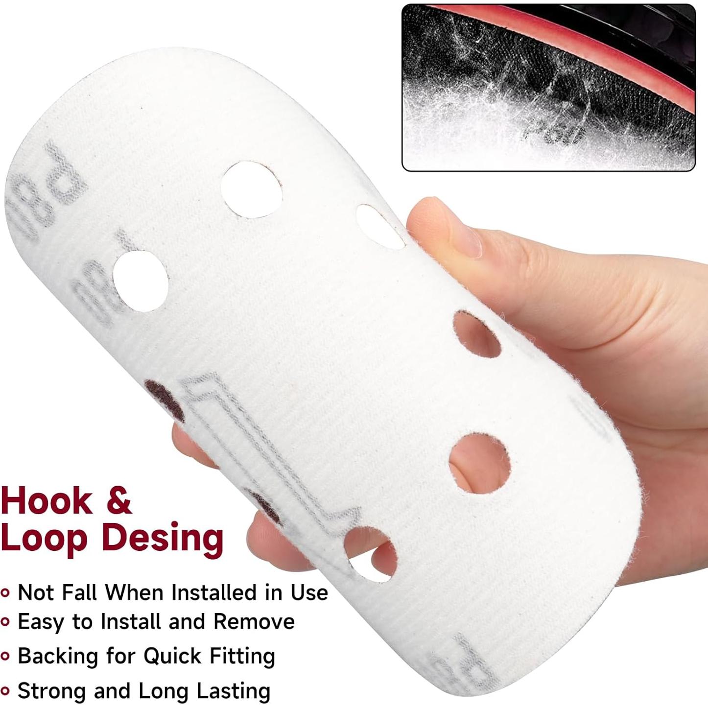 165 Discos de Lijado 5 Pulgadas POTUINOM Grano Variado