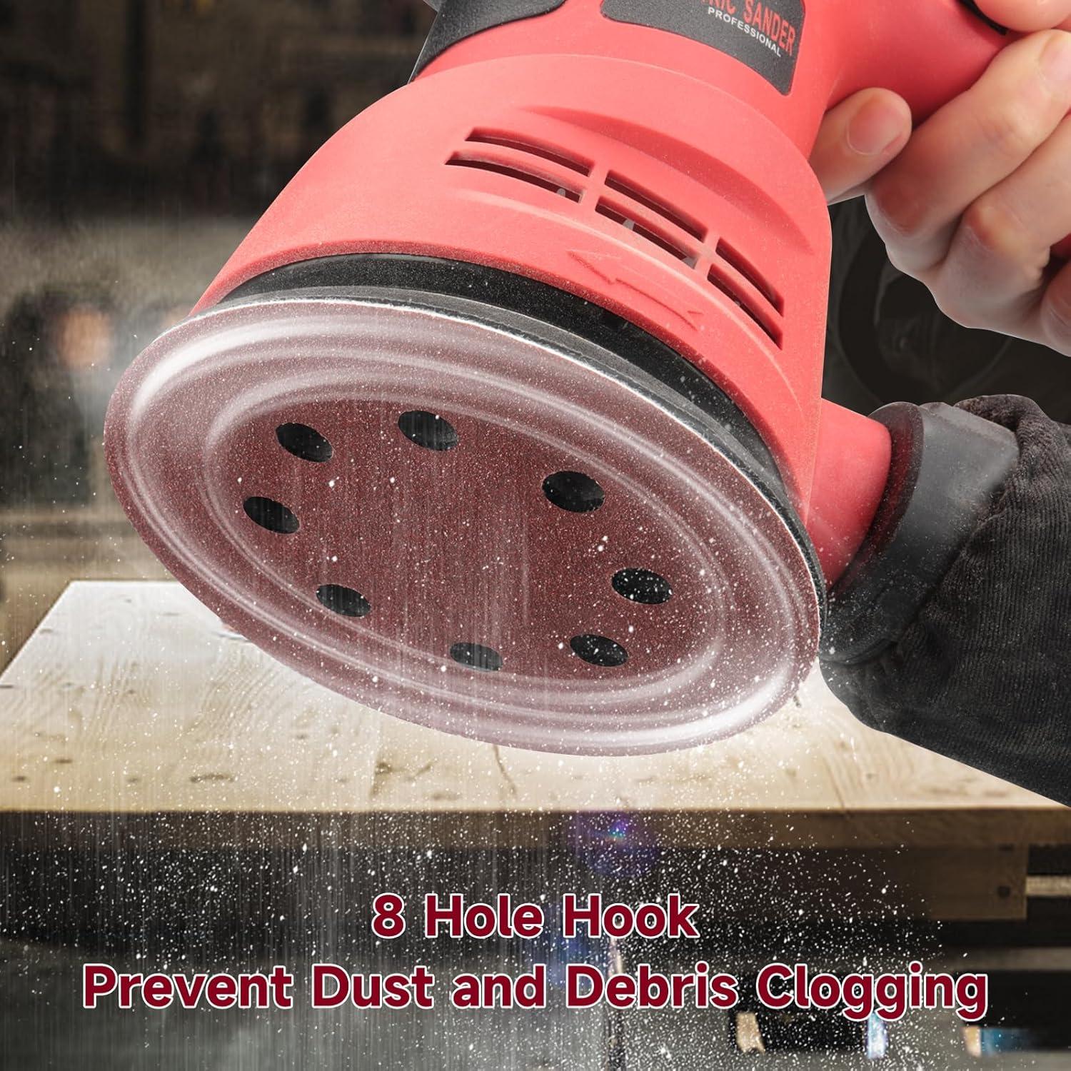 165 Discos de Lijado 5 Pulgadas POTUINOM Grano Variado