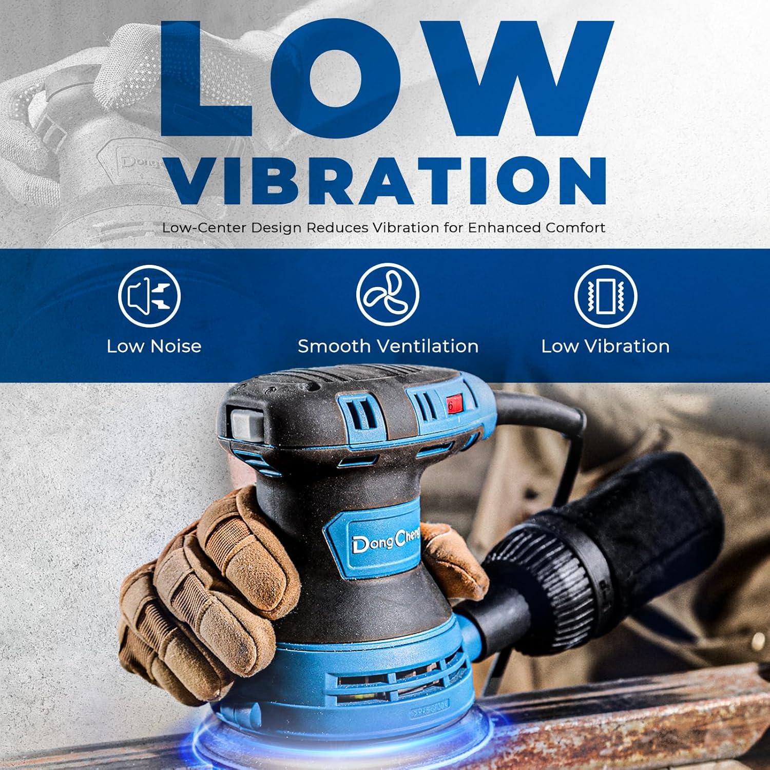 Lijadora Orbital Dong Cheng DSA125, 3A, 12000 OPM, 5"