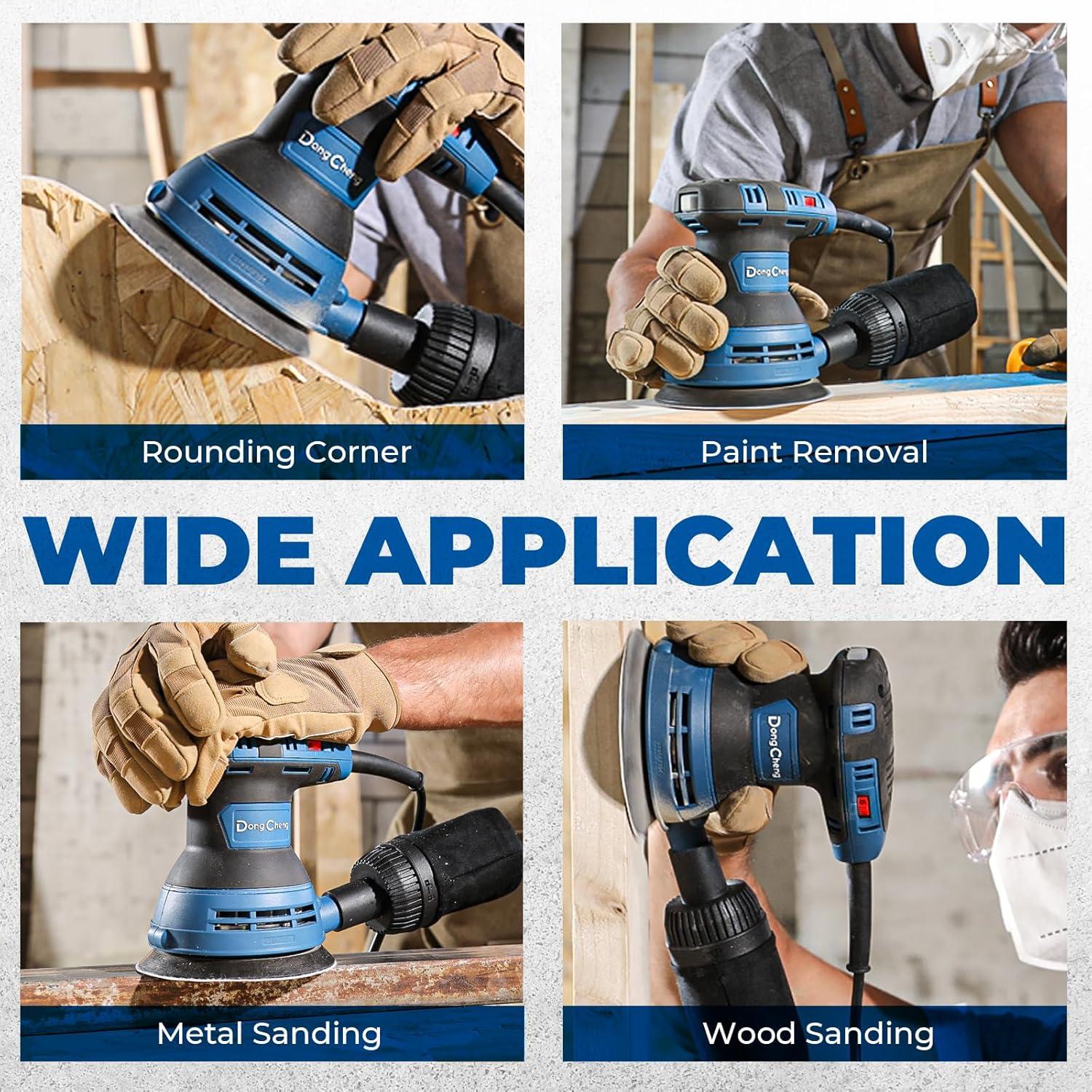 Lijadora Orbital Dong Cheng DSA125, 3A, 12000 OPM, 5"