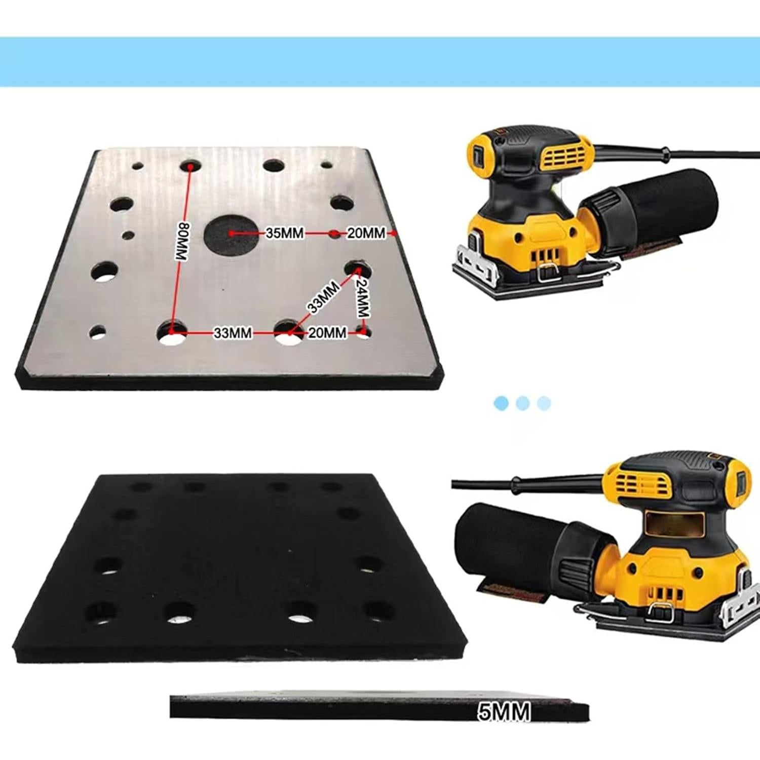 Almohadilla de Lijado DEWALT DWE6411 11.4x10.7cm Grano Medio