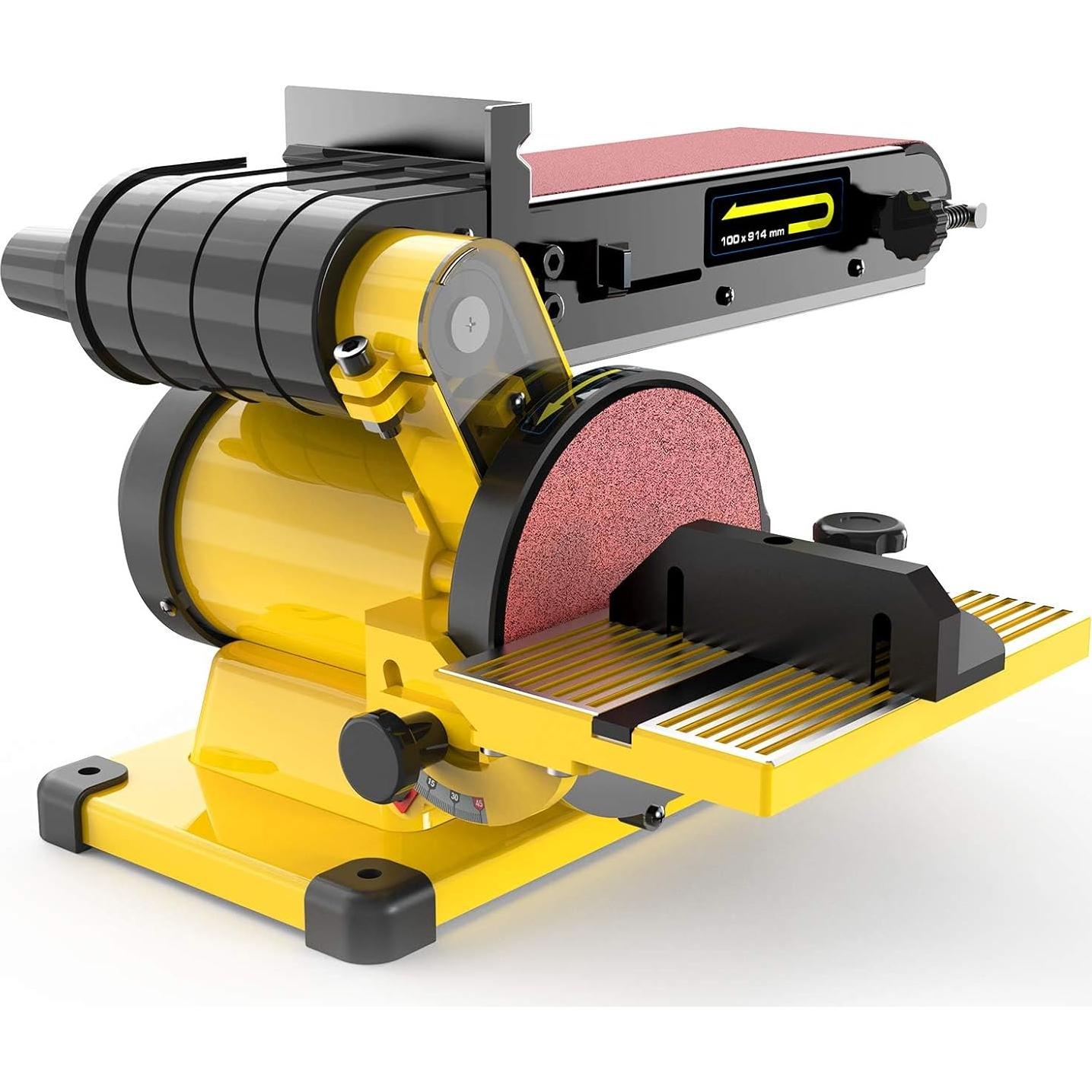 Lijadora de Banda Woodskil 4.3A 2 en 1 con Disco 15 cm