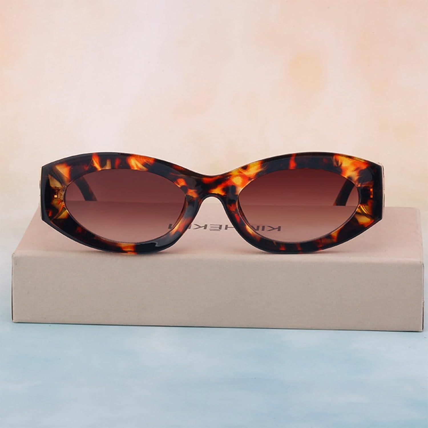 Gafas de sol ovaladas BCUYCF para mujer con protección UV