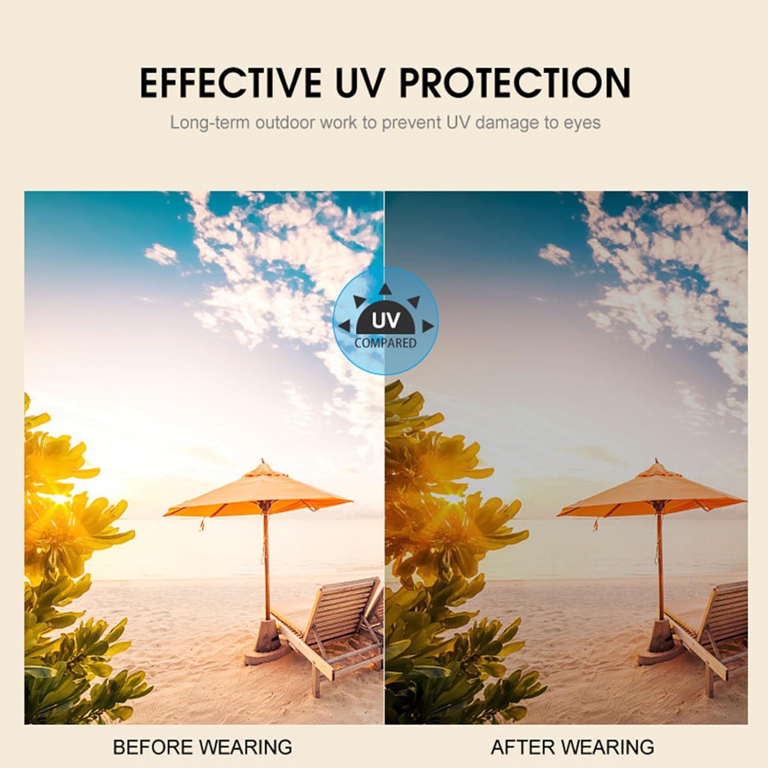 Gafas de sol ovaladas BCUYCF para mujer con protección UV