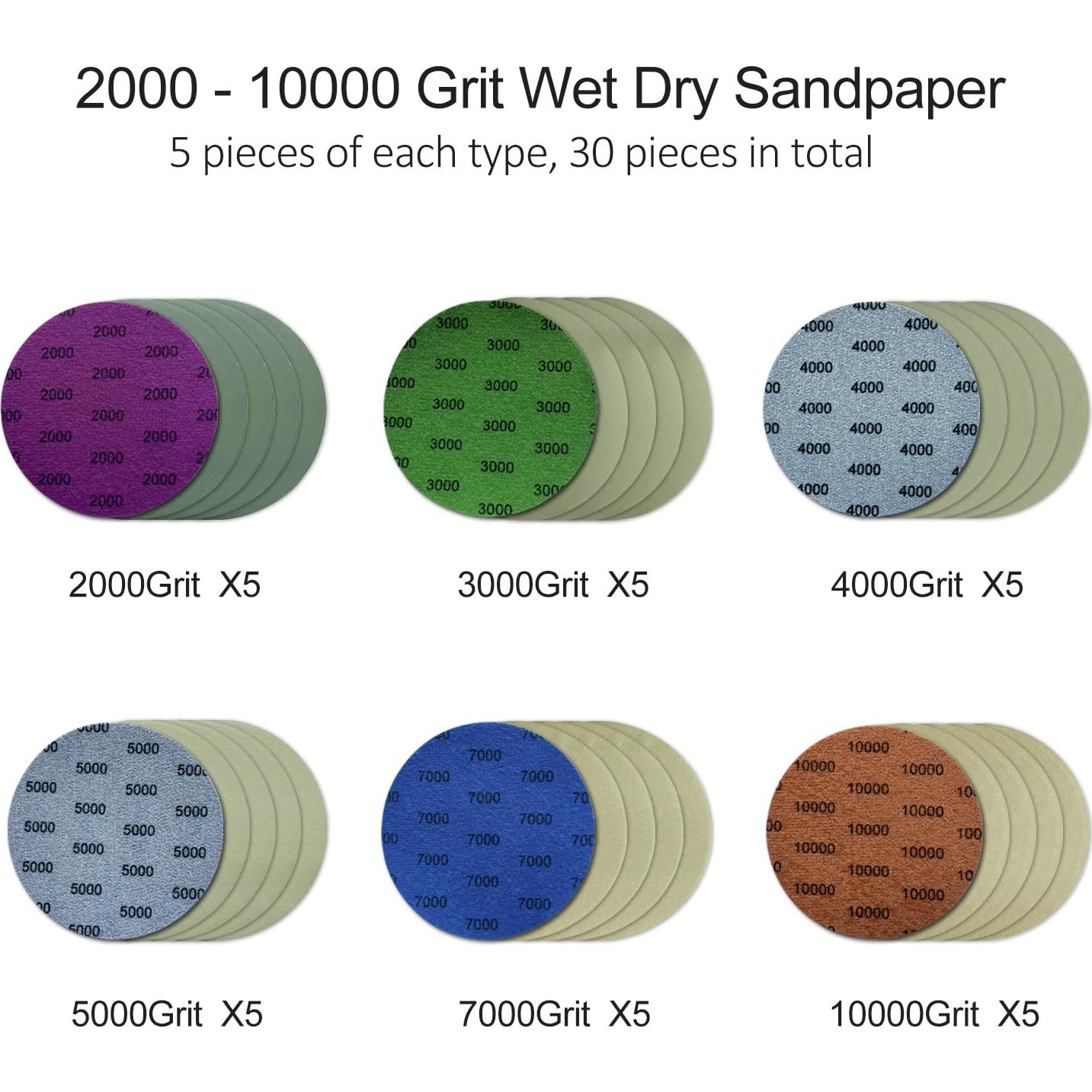 Discos de Lijado Goujfol 12.7 cm 30 Piezas Grano Alto