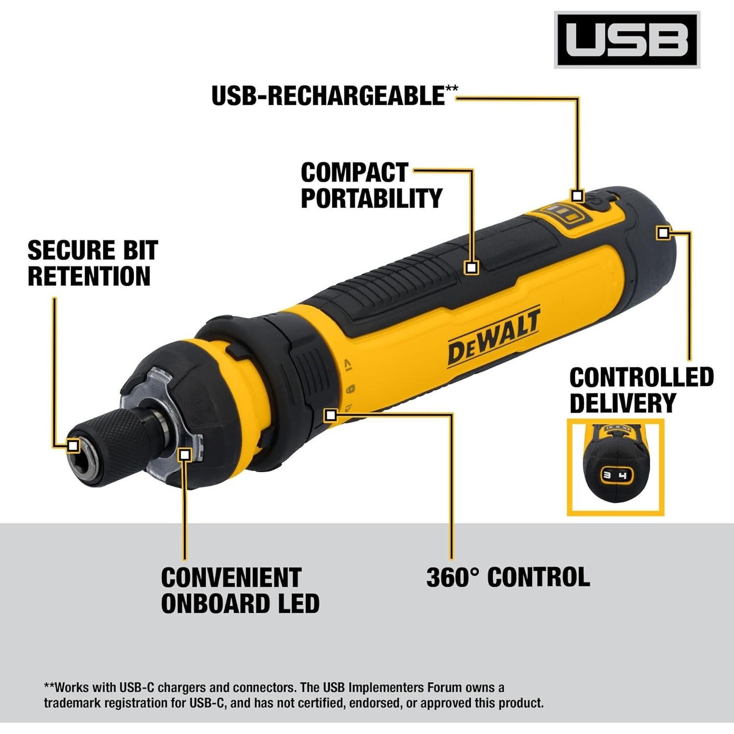 Destornillador Inalámbrico DEWALT FLEXDRIVE 4V 15 Piezas