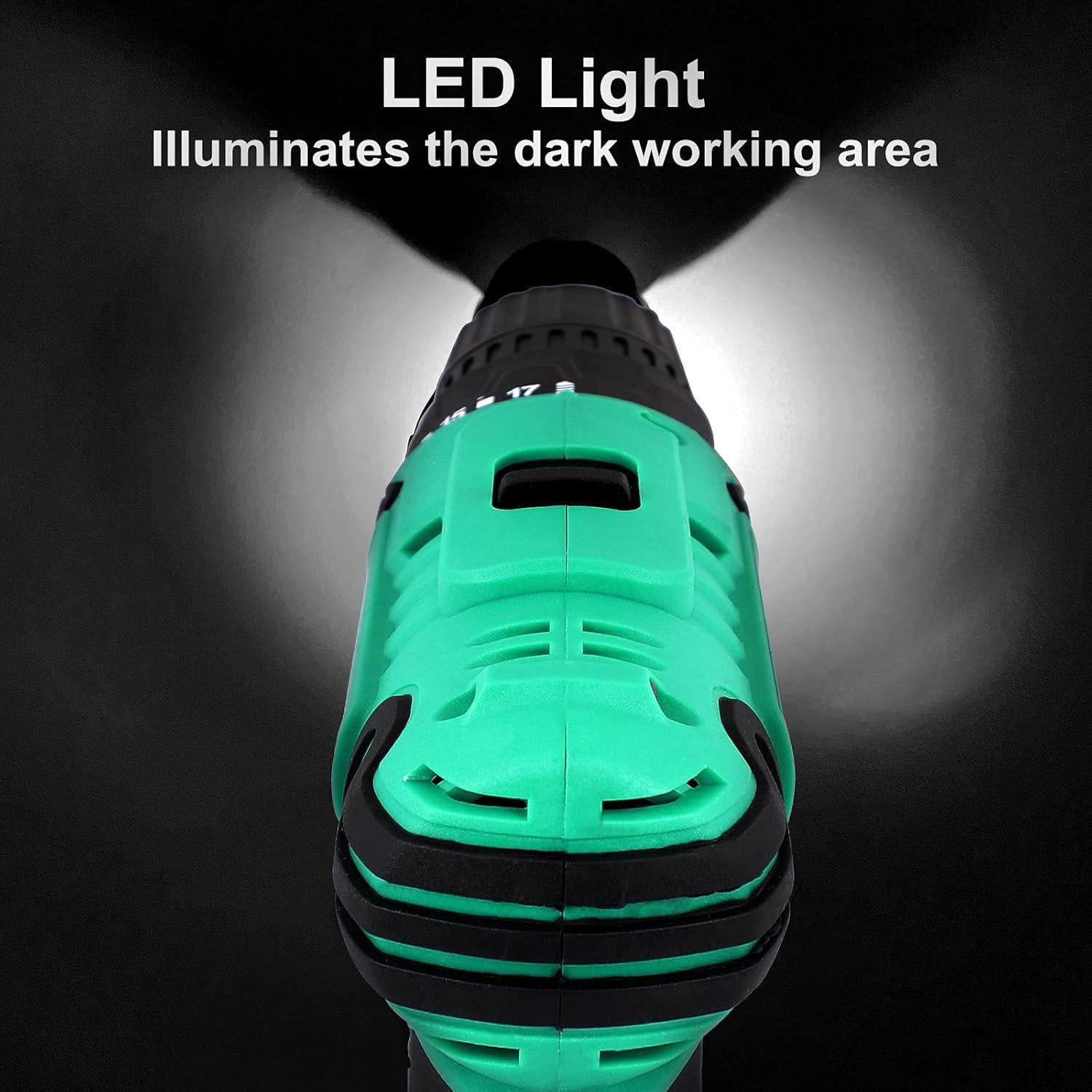 Taladro Inalámbrico COMOWARE 20V 2 Velocidades 266 Nm