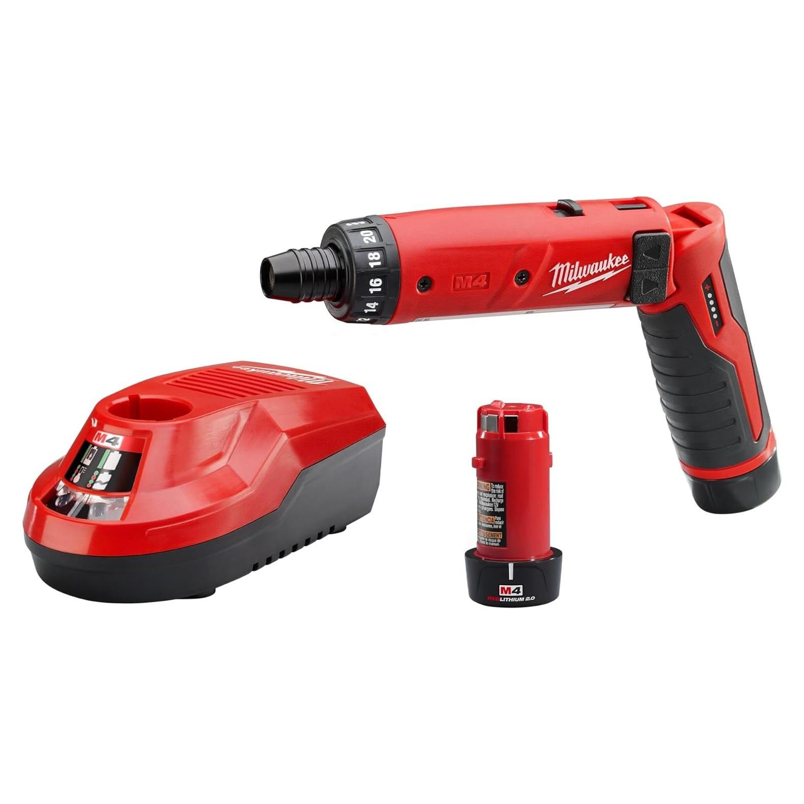 Destornillador Hex Milwaukee 2101-22 1/4 con 2 Baterías