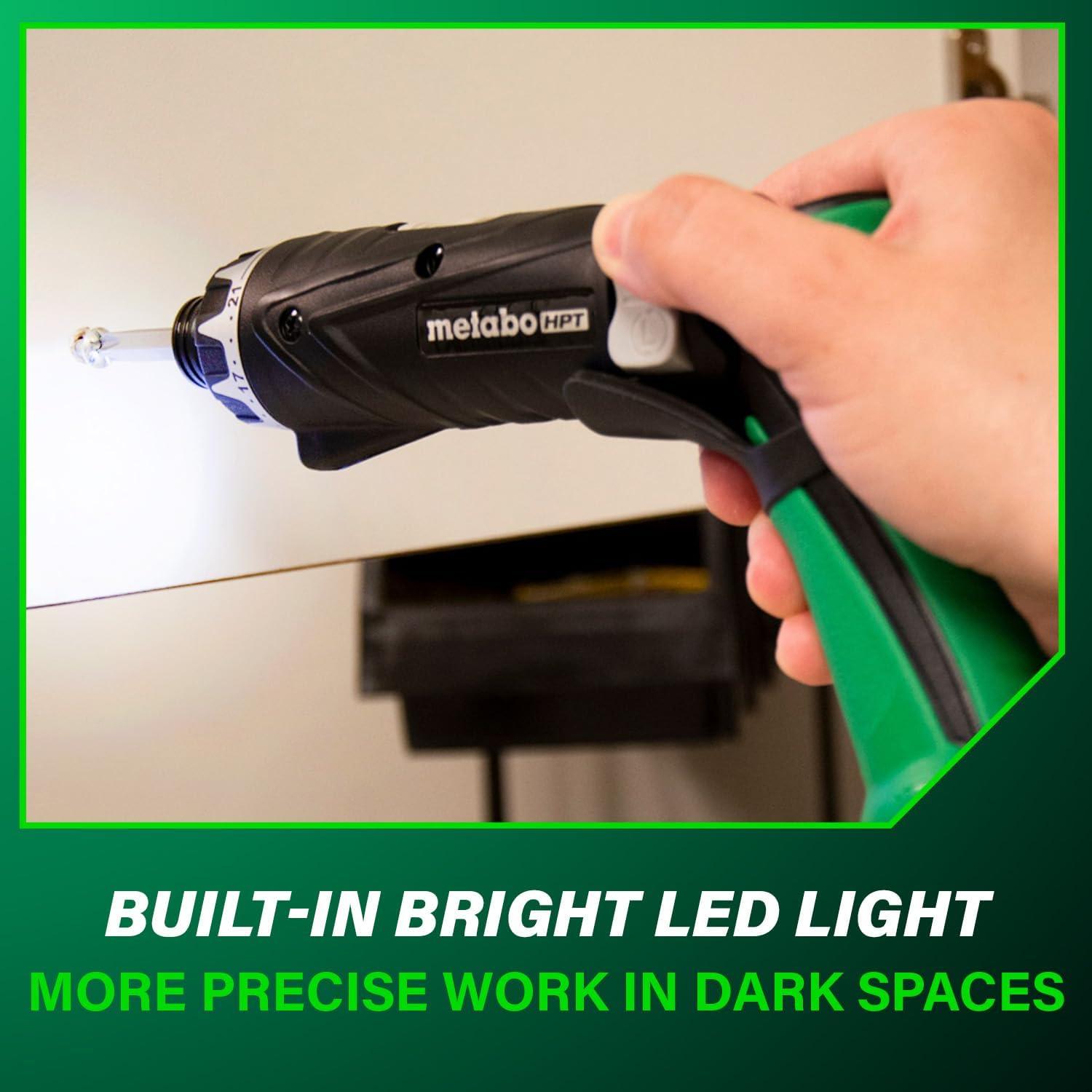 Destornillador Inalámbrico Metabo HPT DB3DL2 3.6V con Estuche