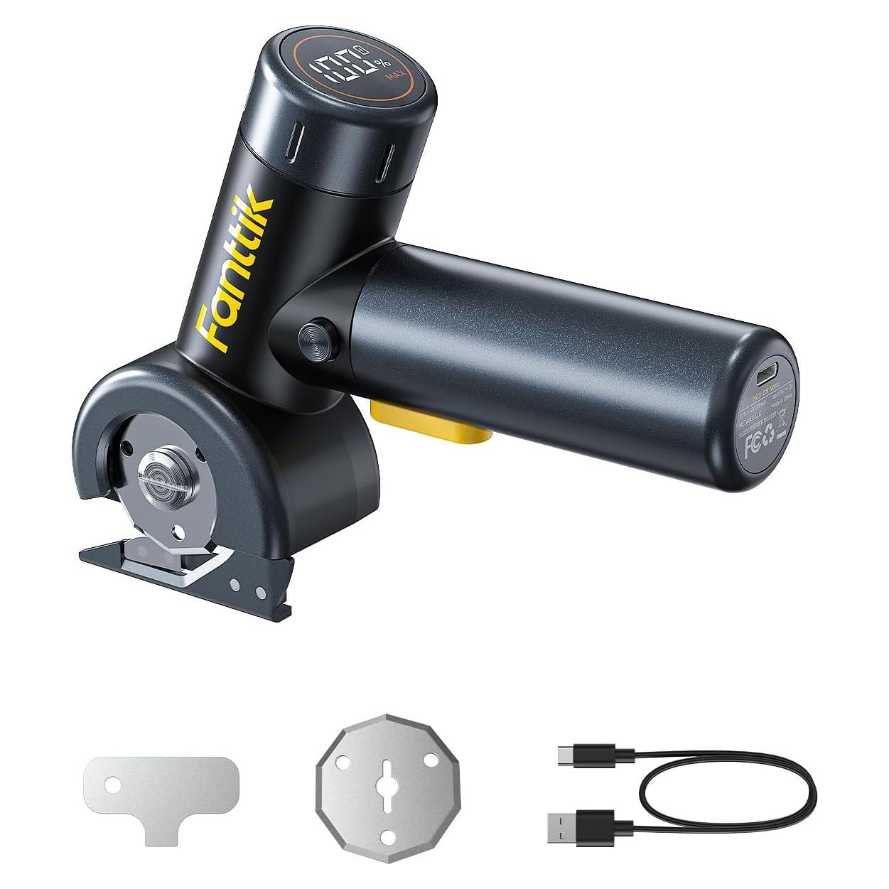 Tijeras eléctricas Fanttik C8 Nano 3.7V con LED y 2 cuchillas