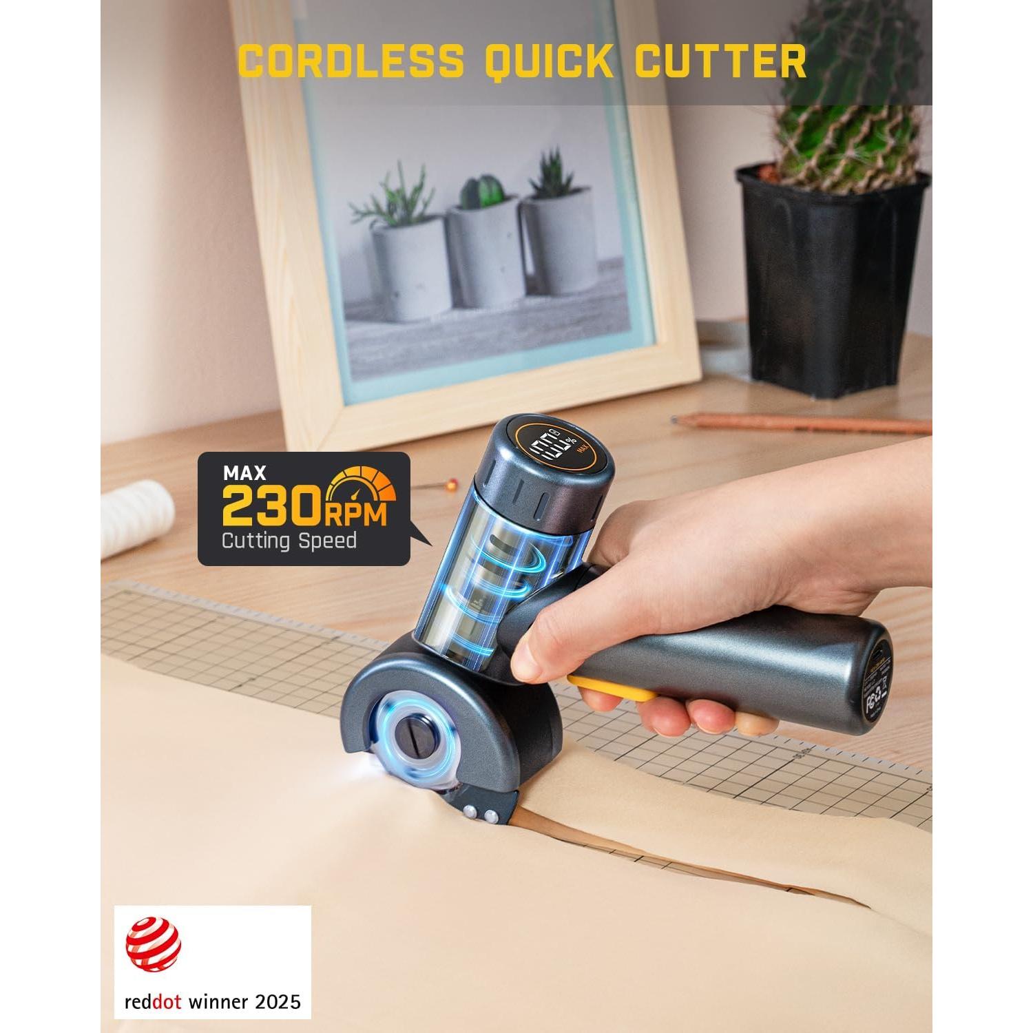 Tijeras eléctricas Fanttik C8 Nano 3.7V con LED y 2 cuchillas