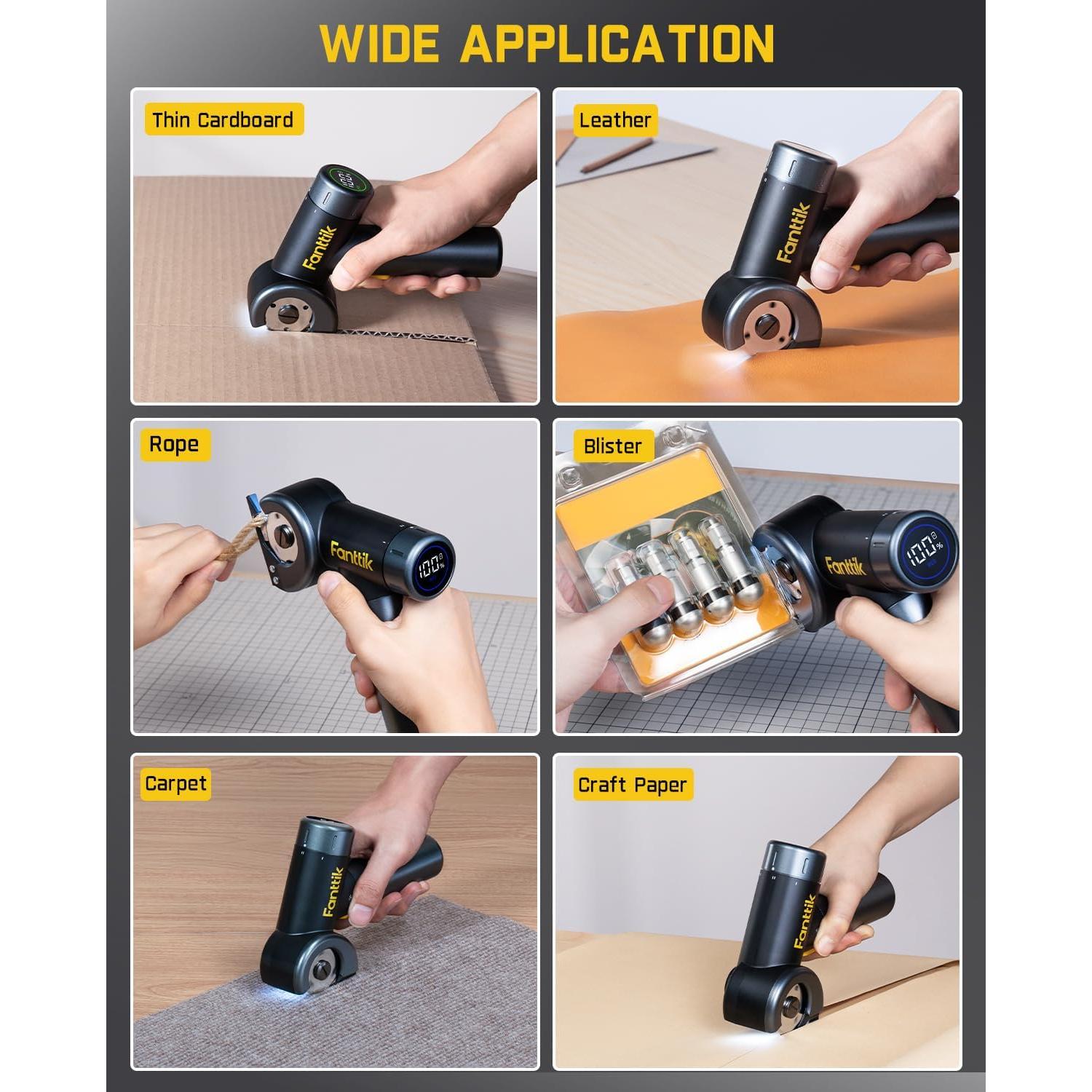 Tijeras eléctricas Fanttik C8 Nano 3.7V con LED y 2 cuchillas