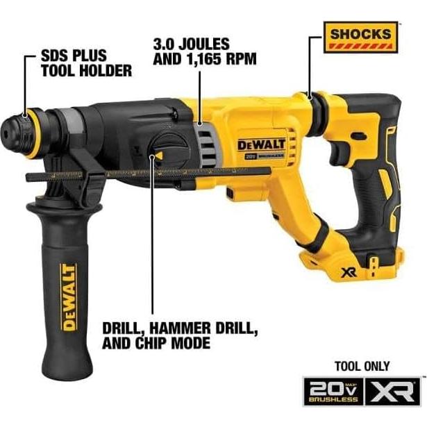 Martillo Rotativo DEWALT 20V SDS Plus 3.0 Julios DCH263B